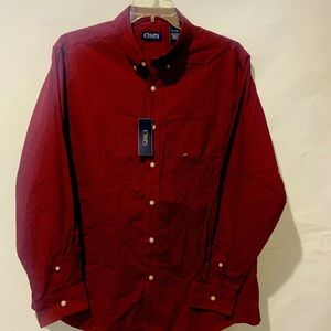 Chaps, X-Large,  Red men’s long sleeve, casual button-down,